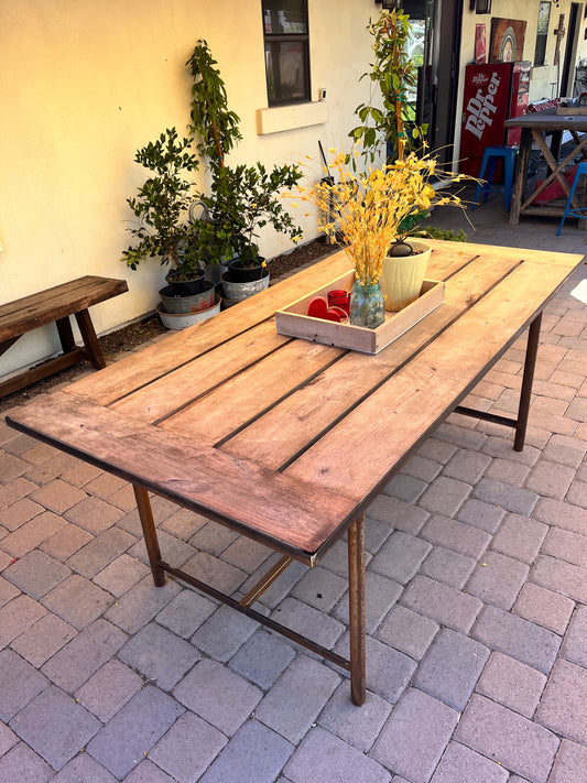 Rustic Outdoor Farm Table